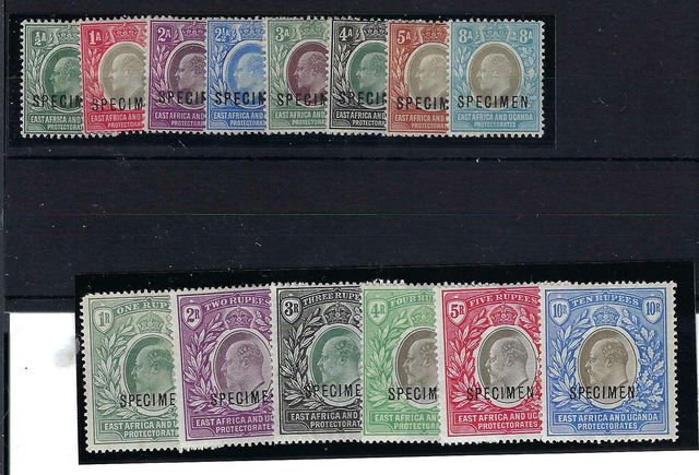 Image of KUT-East Africa & Uganda Protectorates SG 1S/14S LMM British Commonwealth Stamp